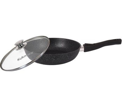 Сковорода KUKMARA Смт26604а а/пр литая 26см съемн/руч стекл/кр Темный мрамор