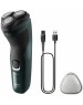 PHILIPS Электробритва X3002/00, зеленый и черный