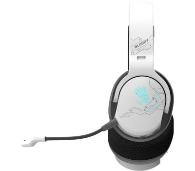 A4TECH Наушники с микрофоном Bloody GR370 белый мониторные BT/Radio/3.5mm оголовье (GR370)