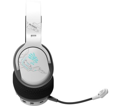 A4TECH Наушники с микрофоном Bloody GR370 белый мониторные BT/Radio/3.5mm оголовье (GR370)