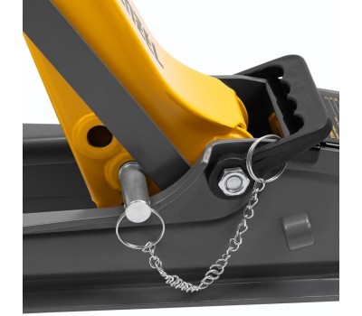 Домкрат гидравлический DENZEL Домкрат гидравлический подкатной с фиксатором, 2,5 т, 85-385 мм 51232