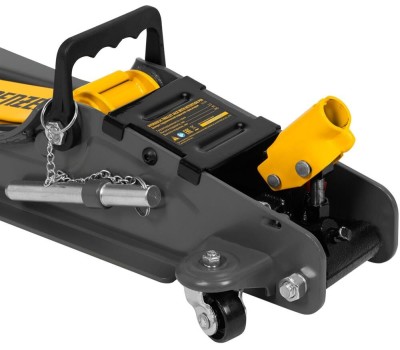 Домкрат гидравлический DENZEL Домкрат гидравлический подкатной с фиксатором, 2,5 т, 85-385 мм 51232