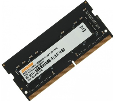 Оперативная память DIGMA Оперативная память DGMAS43200008S DDR4 - 1x 8ГБ 3200МГц, для ноутбуков (SO-DIMM), Ret