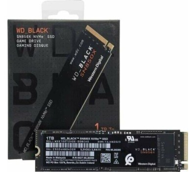 Накопитель SSD WD SSD накопитель Black SN850X S100T2X0E 1ТБ, M.2 2280, PCIe 4.0 x4, NVMe, M.2