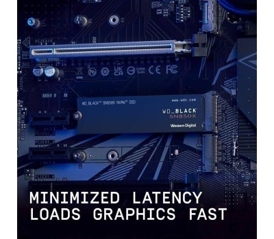Накопитель SSD WD SSD накопитель Black SN850X S100T2X0E 1ТБ, M.2 2280, PCIe 4.0 x4, NVMe, M.2