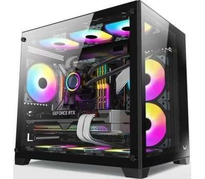Корпус для ПК FORMULA Корпус mATX Crystal Z5 TG, Mini-Tower, без БП, белый [crystal z5 tg white]