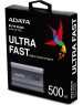 Внешний диск SSD A-DATA 500ГБ Внешний диск SSD SE880, USB-C, запись - 2000МБ/с, чтение - 2000МБ/с, серый [aeli-se880-500gcgy]