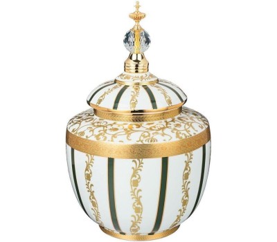 Ваза LEFARD ВАЗА С КРЫШКОЙ 22*22*35 СМ 46-1343