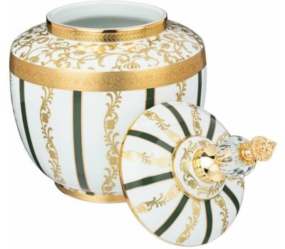 Ваза LEFARD ВАЗА С КРЫШКОЙ 22*22*35 СМ 46-1343