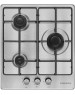Варочная панель газовая MAUNFELD Газовая варочная панель EGHS.43.3STS-ES, 3 конфорки, нержавеющая сталь, серебристый