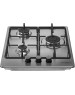 Варочная панель газовая MAUNFELD Газовая варочная панель EGHS.43.3STS-ES, 3 конфорки, нержавеющая сталь, серебристый