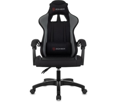 Кресло компьютерное игровое ZOMBIE Кресло игровое Void, ткань, до 120кг, шарнирные подлокотники, черный/серый