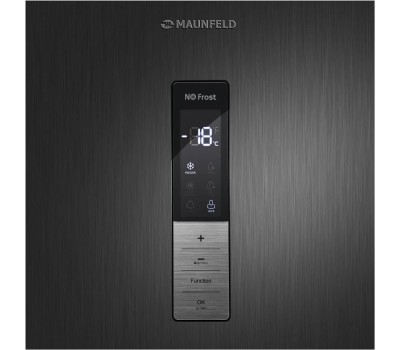 Морозильник MAUNFELD Морозильная камера MFFR185SB, черная сталь [ка-00013701]