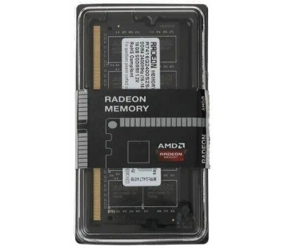 AMD RADEON Модуль памяти R7 Performance Series Black R7416G2400S2S-U 16GB DDR4 2400 SO DIMM Non-ECC, CL16, 1.2V, RTL (182330)