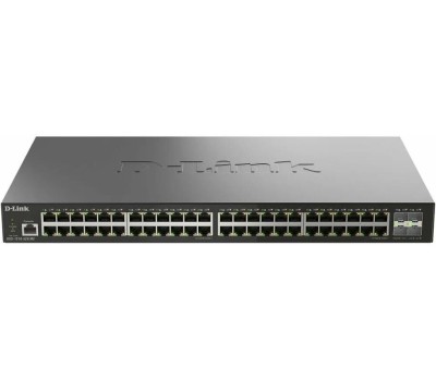 D-LINK SMB D-Link DGS-1210-52X/ME/C1A Управляемый L2 коммутатор с 48 портами 10/100/1000Base-T и 4 портами 10GBase-X SFP+