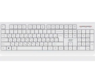 Acer OCC401 [ZL.ACCCC.017] Комплект (клавиатура + мышь) white (USB, 1600dpi, multimedia)беспроводной