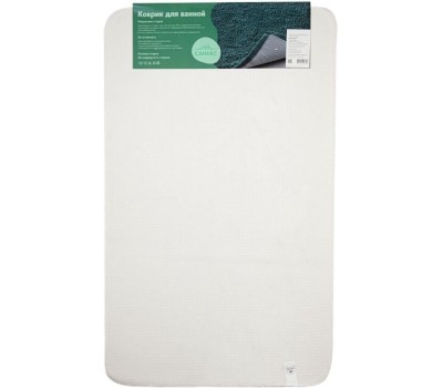 САНАКС - Коврик в ванную СТАНДАРТ, одинарный, синий, 50 х 80 см, 100%, ворс 18 мм 00424