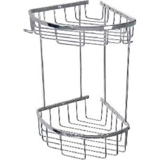 Полка САНАКС 75250 Полочка угловая овальная двойная 18 см