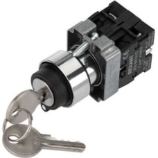 REXANT (36-5553) BD32 3P ПЕРЕКЛЮЧАТЕЛЬ С ЗАМКОМ NO, ЧЕРНЫЙ