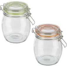 Стеклянная банка MALLONY Банка стеклянная BRAVO, объем 750 мл, с бугельным замком (007251)