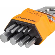 Набор ключей ВИХРЬ Набор ключей имбусовых HEX, 9 шт, 1.5-10 мм