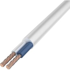 REXANT Провод соединительный ПВС 2x1,0 мм², белый, длина 5 метров, ГОСТ 7399-97