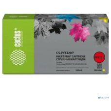 Картридж струйный CACTUS Картридж струйный CS-PFI320Y желтый (300мл) для Canon imagePROGRAF TM-200/TM-200 MFP L24ei/TM-205/TM-300