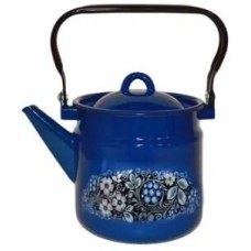 Чайник СТАЛЬЭМАЛЬ Чайник эмал 2,0л с рис с красным подпыл