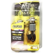 Лампа галогенная AVS Газонаполненные лампы ALFAS Extreme Weather 2800К H4 12V 75/85W, комплект 2+2 (W5W) шт