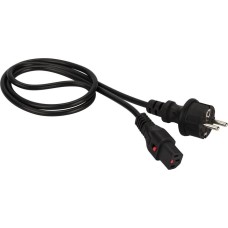 LANMASTER Шнур питания LAN-PP13L/SH-0.5-BK C13-Schuko проводник.:3x0.75мм2 0.5м 220В 10А черный