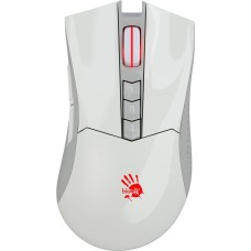 A4TECH Мышь беспроводная Bloody R90 Plus, игровая, радио, оптическая, USB, 5000dpi, белый [r90 plus greuish white]