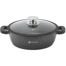 ZEIDAN Жаровня Z-501036 3,0 л с крышкой Black
