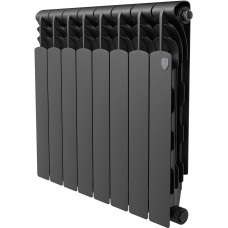 Радиатор ROYAL THERMO Радиатор биметаллический Revolution B 500 Чёрный – 8 секц