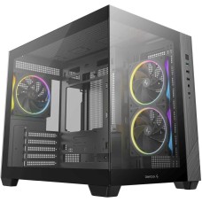 Корпус для ПК DEEPCOOL Корпус CG330 3F черный без БП mATX 6x120mm 4x140mm 2xUSB2.0 1xUSB3.0 audio bott PSU