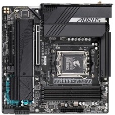 Материнская плата GIGABYTE Материнская плата B650M AORUS ELITE AX Socket AM5 AMD B650 4xDDR5 mATX AC`97 8ch(7.1) 2.5Gg RAID+HDMI+DP