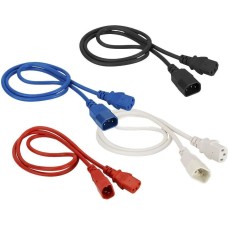 LANMASTER Шнур питания LAN-PP13/14-10-BL C13-С14 проводник.:3x0.75мм2 10м 220В 10А синий