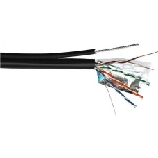 LANMASTER Кабель информационный TWT-5EFTP-UNV-TR кат.5E FTP 4 пары 24AWG PE внешний 305м черный