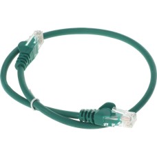 LANMASTER Патч-корд LAN-PC45/U5E-0.5-GN UTP RJ-45 вил.-вилка RJ-45 кат.5E 0.5м зеленый LSZH (уп.:1шт)
