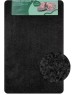 САНАКС - Коврик в ванную СТАНДАРТ, одинарный, черный, 50 х 80 см, 100%, ворс 18 мм 00425