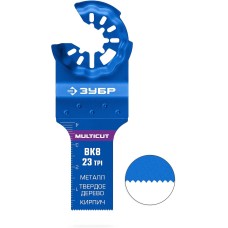 ЗУБР MULTICUT ВК8 23TPI, 20x40 мм полотно универсальное с твердосплавными зубьями: металл, твёрдое дерево, кирпич, StarQuick (15576-20-40)