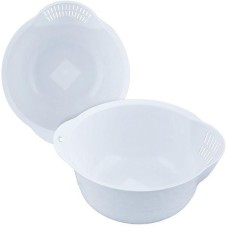 MULTIDOM Чаша для мытья круп Krita (снежно-белый). Размер 23х21х10 см. ИК 62601000