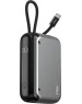 TTEC Внешний аккумулятор ReCharger LCD 10.000mAh USB-C&USB-A PD 33W Powerbank со встроенным кабелем USB-C. Цвет: черный