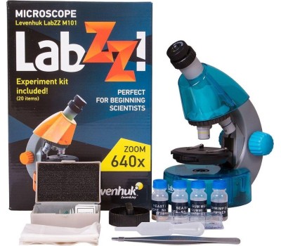 Микроскоп LEVENHUK LABZZ M101 AZURE Лазурь