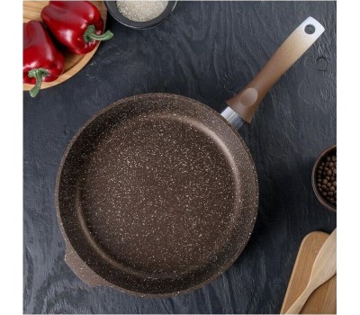 Сковорода КУКМОР смк281а а/пр литая 28см Кофейный мрамор