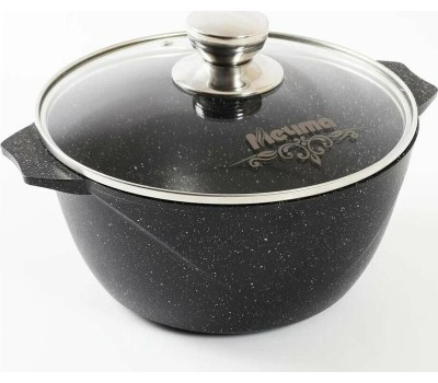 Кастрюля МЕЧТА 42802И Гранит black Induction Pro 2л