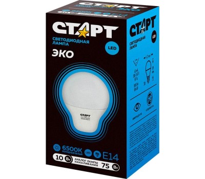 Лампа СТАРТ LEDSPHEREE14 10W 65 WS