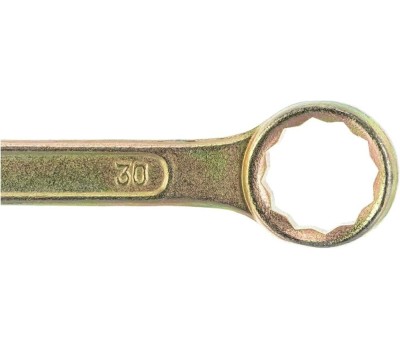 Ключ гаечный REXANT (12-5817-2) Ключ комбинированный 30мм, желтый цинк