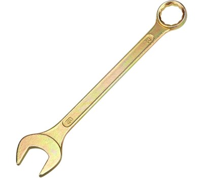 Ключ гаечный REXANT (12-5817-2) Ключ комбинированный 30мм, желтый цинк