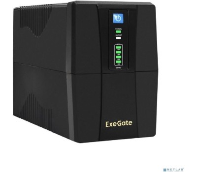 EXEGATE EX292784RUS ИБП Power Back BNB-1000.LED.AVR.4C13.RJ.USB <1000VA/550W, LED, AVR, 4*C13, RJ45/11,USB, Black>