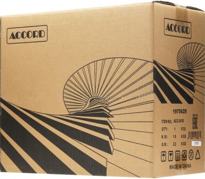 Корпус для ПК ACCORD Корпус ENTRY ACC-241 черный без БП mATX 2xUSB2.0 audio